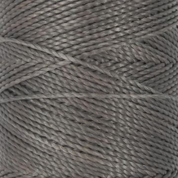 Mikro Makramee gewachstes Polyestergarn grau 1 mm Spule ca. = 180 m