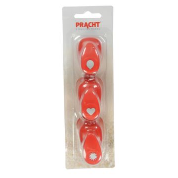 Mini Motivstanzer Ballon/Herz/Sonne 9,5 mm Pracht Creatives Hobby Motivlocher, Papierstanzer