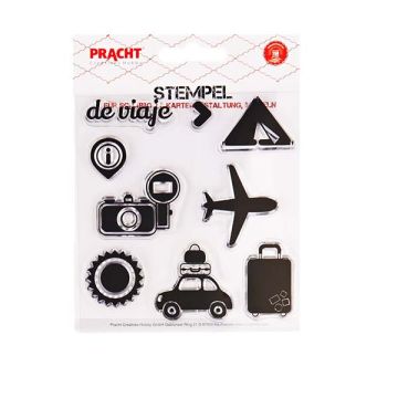 Motivstempel Urlaub transparent 100x105 mm