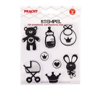 Motivstempel Baby klein transparent 100x105 mm