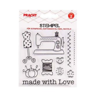 Motivstempel made for Love transparent 100x105 mm