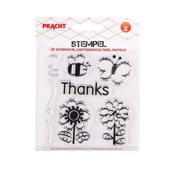 Motivstempel Thanks transparent 100x105 mm