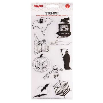 Motivstempel Halloween transparent 100x200 mm