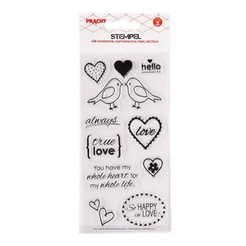 Motivstempel Love transparent 75x150 mm
