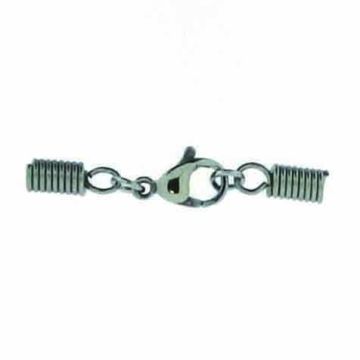 Edelstahl Karab. m. Endte Lochgröße 3 mm