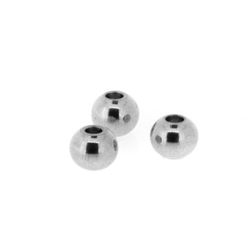 Edelstahl Perle rund 6 mm Lochgröße 1,2 mm