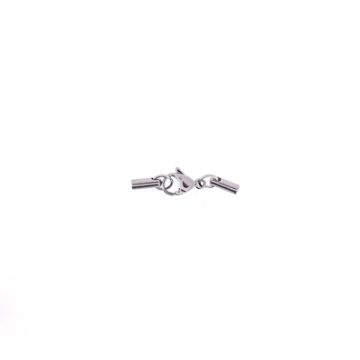 Edelstahlverschluss zum Klemmen Lochgröße 4 mm