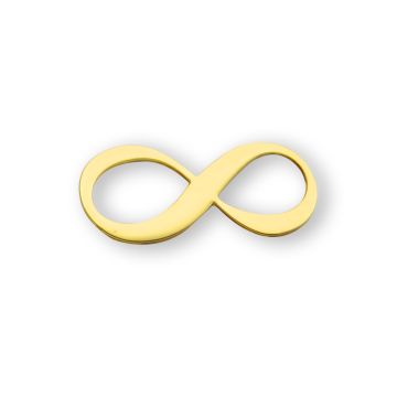 Metallzwischenteil Infinity goldfarben 8x18 mm