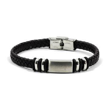 Armband echt Leder d'braun 21x0,8 cm