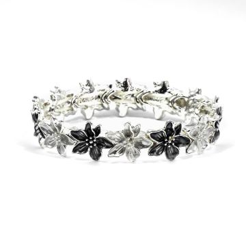 Armband silberfarben grau 20x1,5 cm