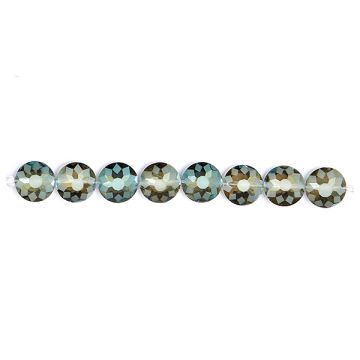 Glasschliffperle oliv AB 8x12 mm Lochgröße 1,2 mm