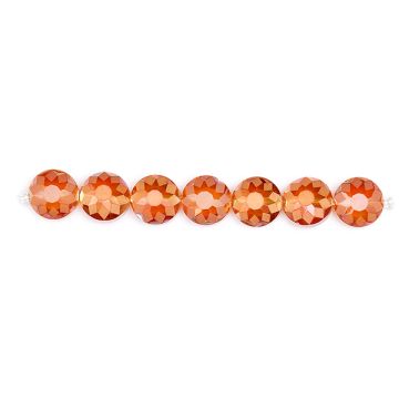 Glasschliffperle hyazinth AB 9x14 mm Lochgröße 1,2 mm
