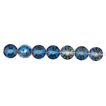 Glasschliffperle montan AB 9x14 mm Lochgröße 1,2 mm