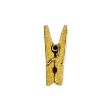 Wäscheklammern goldfarben 25x3 mm