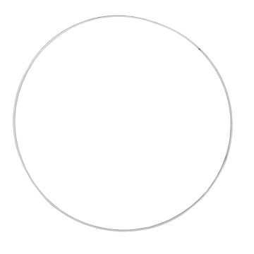 Drahtring weiß beschichtet 40 cm 1 Stück