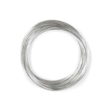 Aludrahtring platinfarben 1 mm