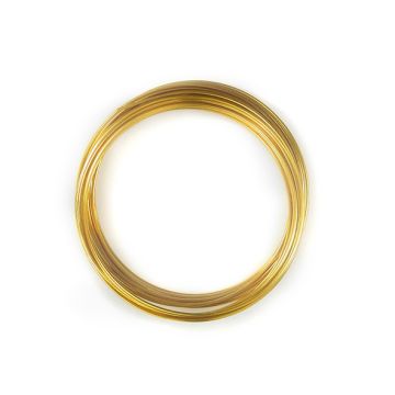 Aludrahtring goldfarben 1 mm