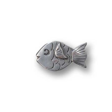 Metallanhänger Fisch altplatinfarben 31x19 mm Lochgröße 2 mm