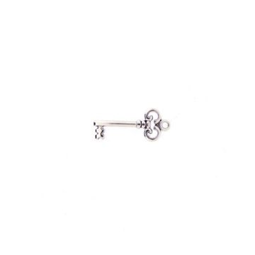 Metallanhänger Schlüssel altplatinfarben 30x13 mm