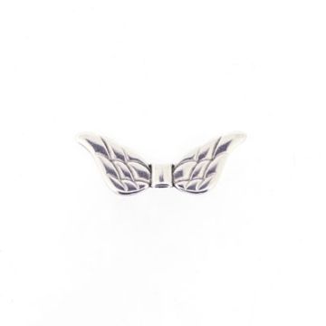 Metallzwischenteil Flügel altplatinfarben 30x10 mm Lochgröße 2 mm