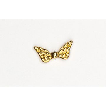 Metallzwischenteil Flügel altgoldfarben 19x8 mm Lochgröße 1,2 mm