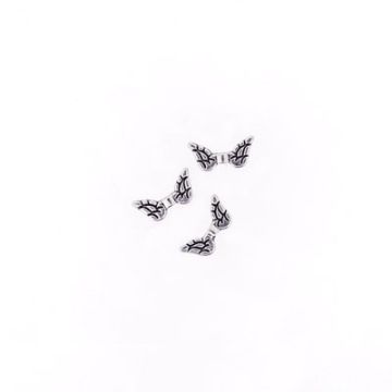 Metallzwischenteil Flügel altplatinfarben 15x7 mm Lochgröße 1,2 mm