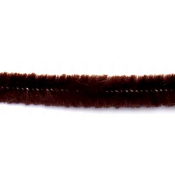 Chenille Draht extra flauschig braun 9x500 mm 10 St