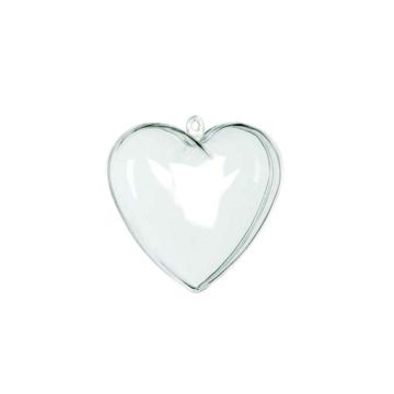 Acryl Herz transparent 60 mm 1 Stück