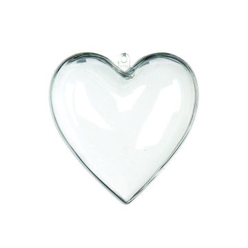 Acryl verheiratet Herz transparent 80 mm 1 Stück
