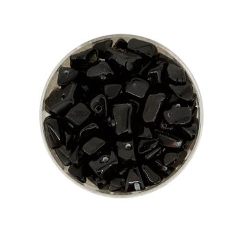 Halb-Edelsteine Chips schwarz