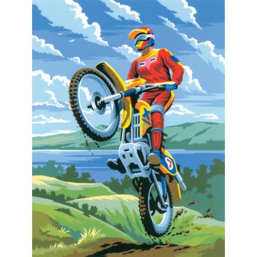 Malen nach Zahlen Junior Motocross 33x24 cm