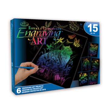 Kratzbilder Tropentiere rainbow 20,3x25,4 cm 1 Pack, = 6 Bilder