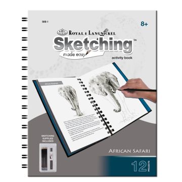 Skizzieren leicht gemacht Skizzenbuch Safari 14,3x20,3 cm 1 Buch = 12 Bilder Pracht Creatives Hobby