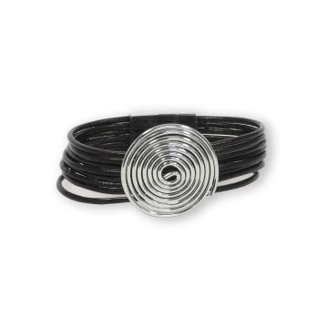 Armband d'braun platinfarben 18,5x1,6 cm