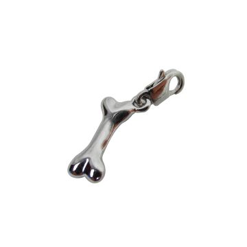 Metallanhänger m. Karabin 19x7 mm