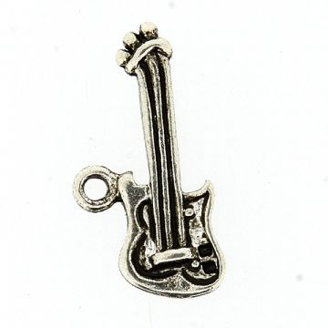 Metallanhänger Gitarre altsilber 21x7 mm
