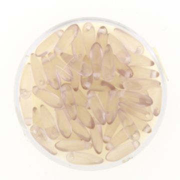 Glastropfen hellamethyst 11x3 mm Lochgröße 0,8 mm