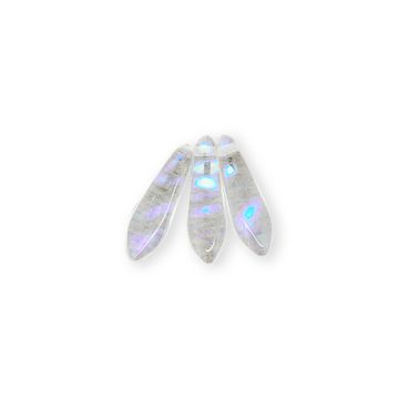 Dagger Beads kristall AB 16x5 mm Lochgröße 0,8 mm