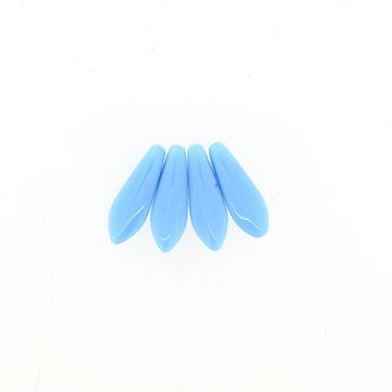 Dagger Beads satt hellblau 16x5 mm Lochgröße 0,8 mm