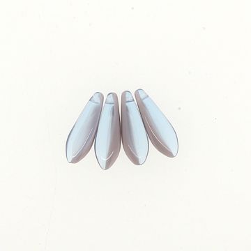 Dagger Beads transparent lila 16x5 mm Lochgröße 0,8 mm