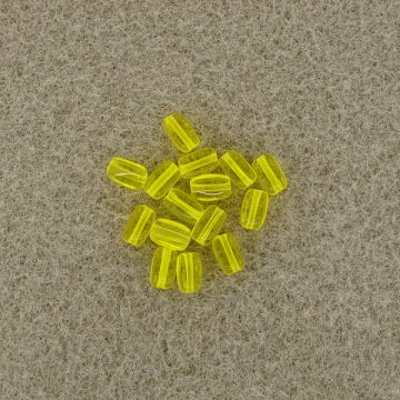 Glasolive gelb 6x4 mm Lochgröße 0,8 mm