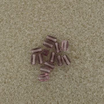 Glasolive dunkellila 6x4 mm Lochgröße 0,8 mm
