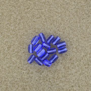 Glasolive dunkelblau 6x4 mm Lochgröße 0,8 mm