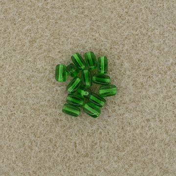 Glasolive dunkelgrau 6x4 mm Lochgröße 0,8 mm
