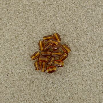 Glasolive topas 6x4 mm Lochgröße 0,8 mm