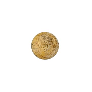 Halb-Edelstein rund Landschaftsjaspis 8 mm Lochgröße 1,2 mm