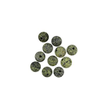Halb-Edelstein rund Green Lace 8 mm Lochgröße 1,2 mm