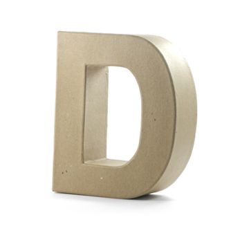 Papp-Buchstabe D, 10x3 cm