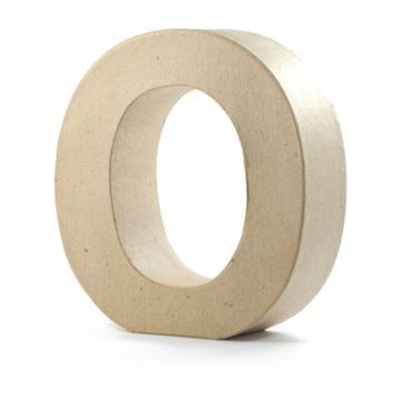 Papp-Buchstabe O, 10x3 cm