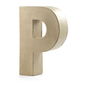 Papp-Buchstabe P, 10x3 cm